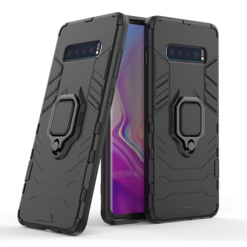 Skal för Samsung Galaxy S10 Plus Svart Resistent Ring