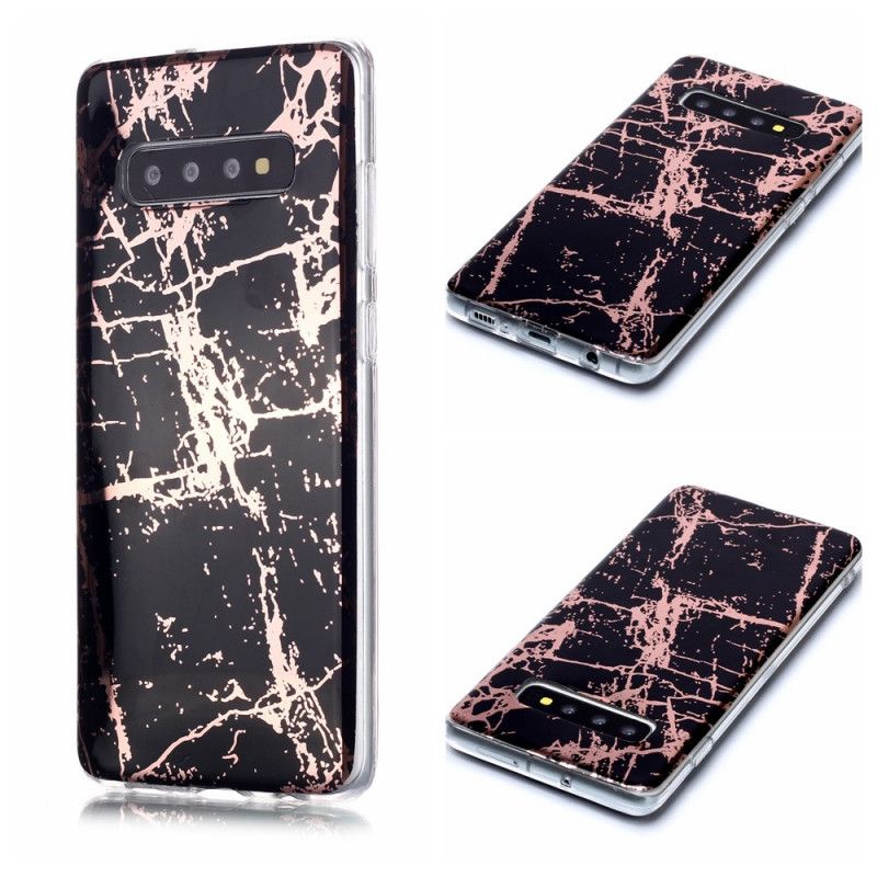 Skal för Samsung Galaxy S10 Plus Svart Ultra Designer Marmor