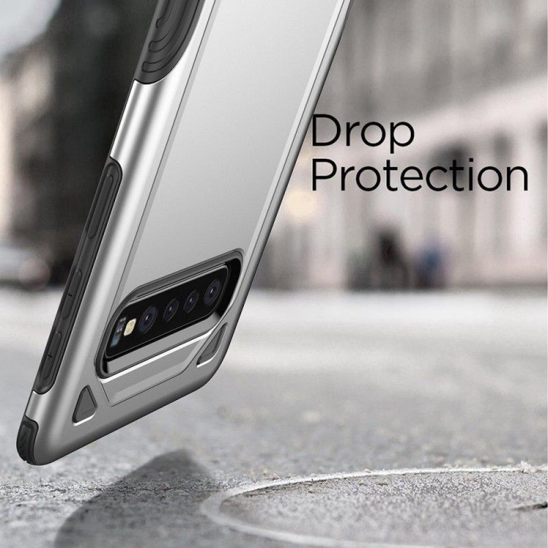 Skal Samsung Galaxy S10 Plus Svart Mobilskal Premium Metalleffekt