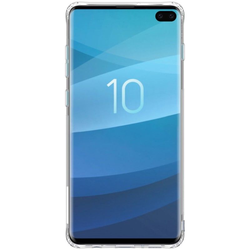 Skal Samsung Galaxy S10 Plus Vit Transparent Nillkin