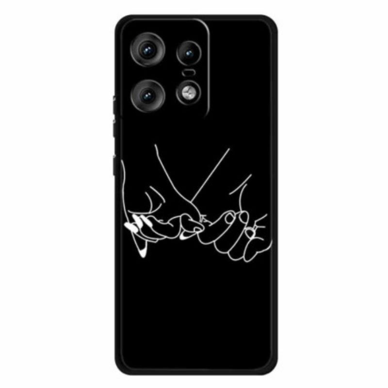 Skal Motorola Edge 50 Pro Telefonfodral Grafiska Händer