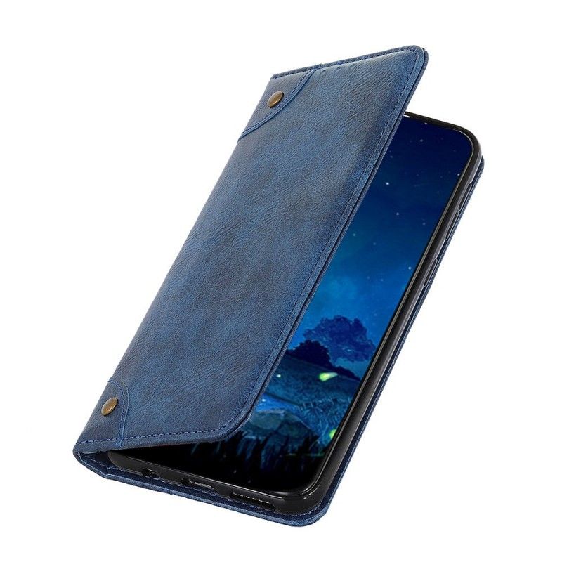 Fodral Huawei Y5 2019 Mörkblå Antik Lädereffekt