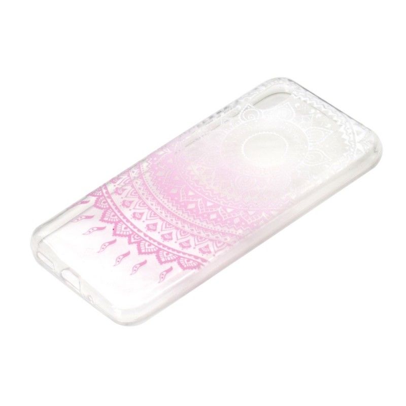 Skal för Huawei Y5 2019 Rose Transparent Färgglad Mandala