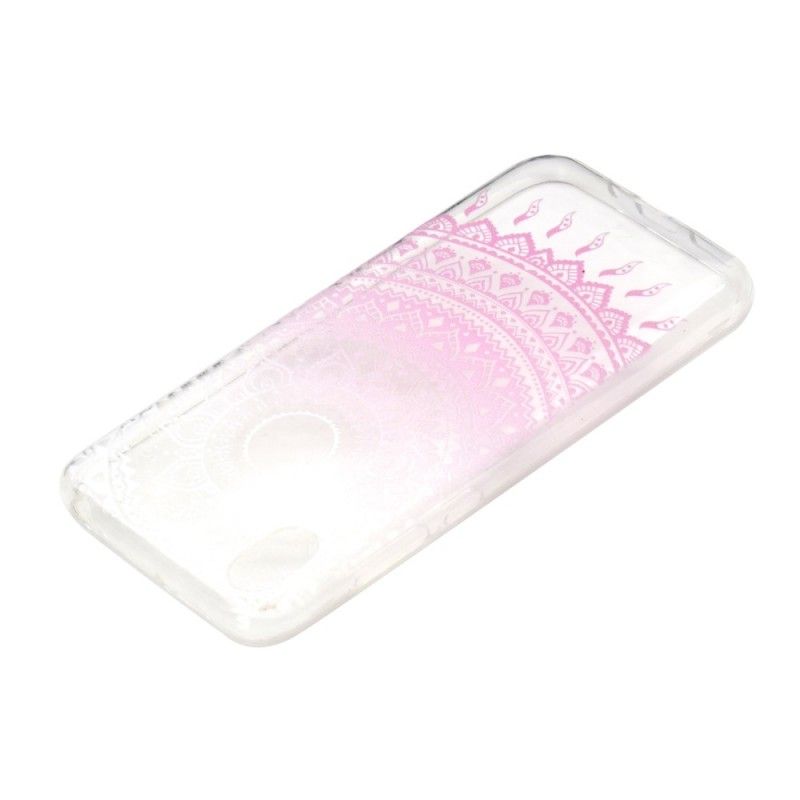 Skal för Huawei Y5 2019 Rose Transparent Färgglad Mandala