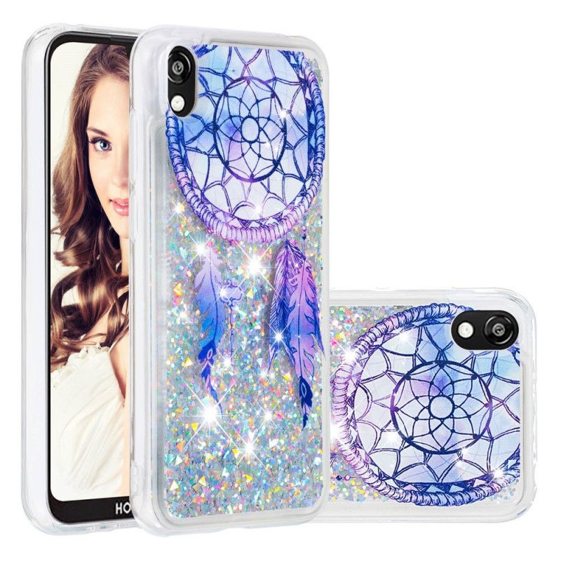 Skal Huawei Y5 2019 Blue Glitter Dreamcatcher