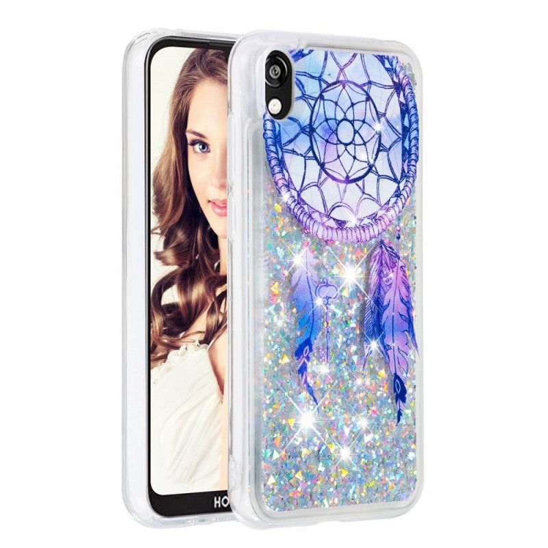 Skal Huawei Y5 2019 Blue Glitter Dreamcatcher