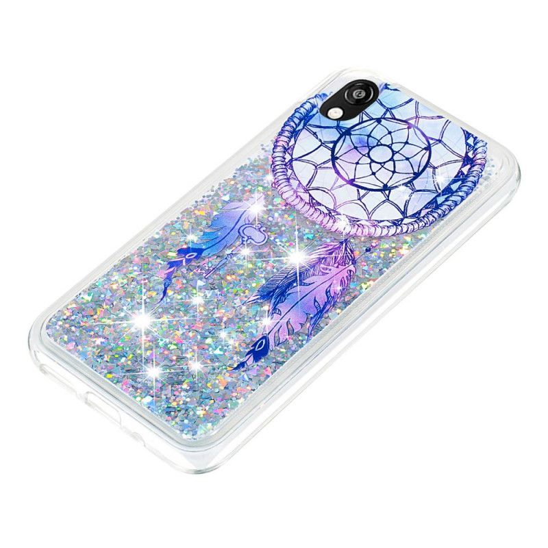 Skal Huawei Y5 2019 Blue Glitter Dreamcatcher