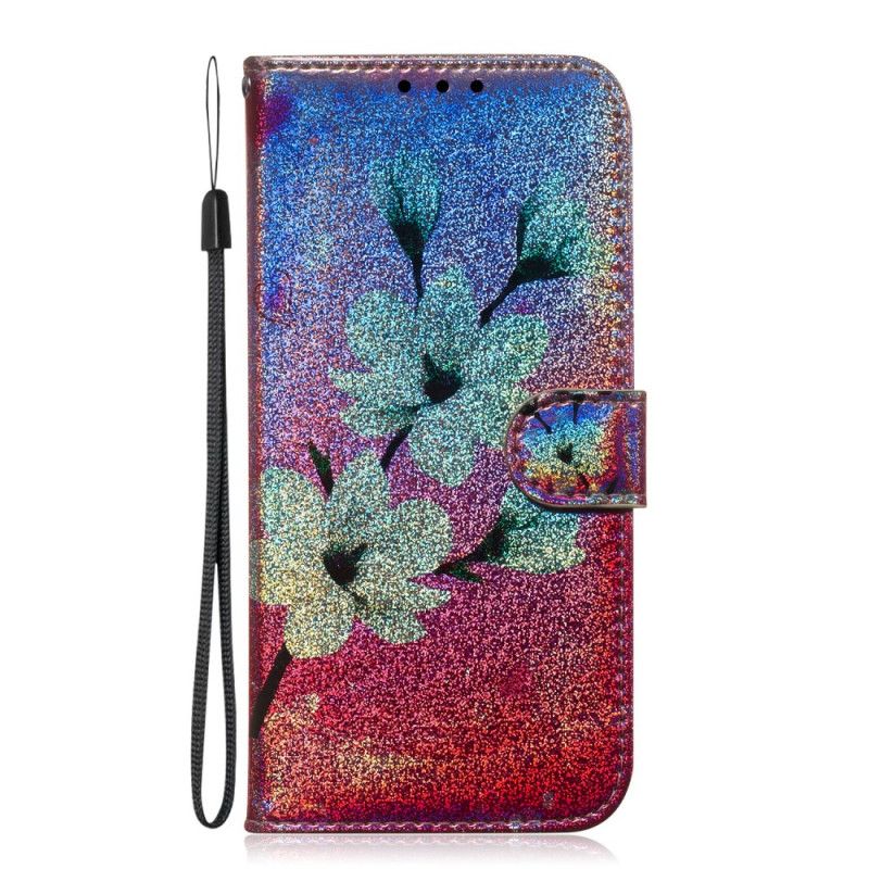 Skyddsfodral Huawei Y5 2019 Glitter Blommor