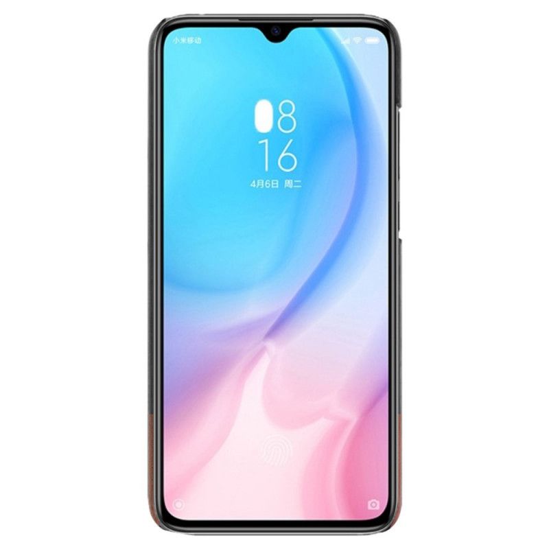 Skal för Xiaomi Mi 9 Lite Svart Lädereffekt I Imak Ruiyi-Serien