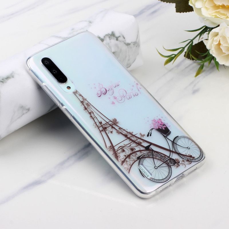 Skal Xiaomi Mi 9 Lite Mobilskal Transparent Hej Paris