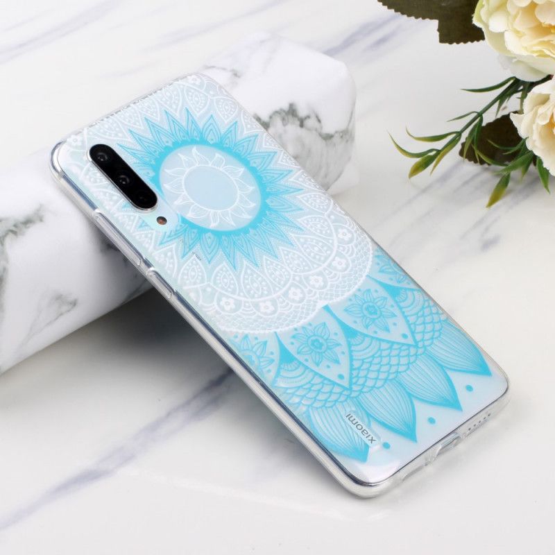 Skal Xiaomi Mi 9 Lite Rosa Transparent Färgglad Mandala