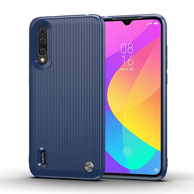 Skal Xiaomi Mi 9 Lite Svart Silikonstrukturerad Design