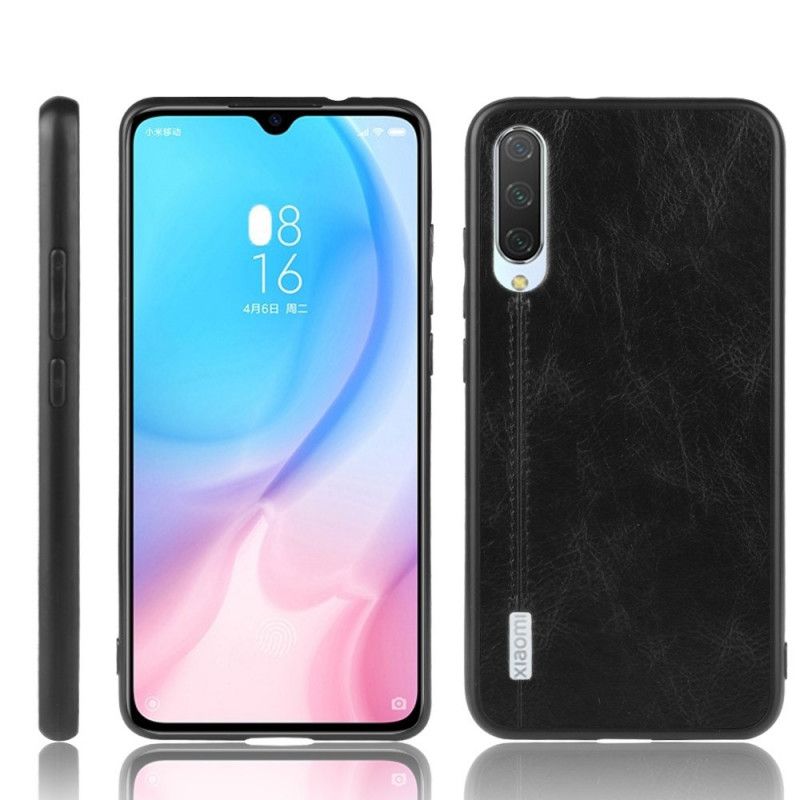 Skal Xiaomi Mi 9 Lite Svart Sydd Lädereffekt