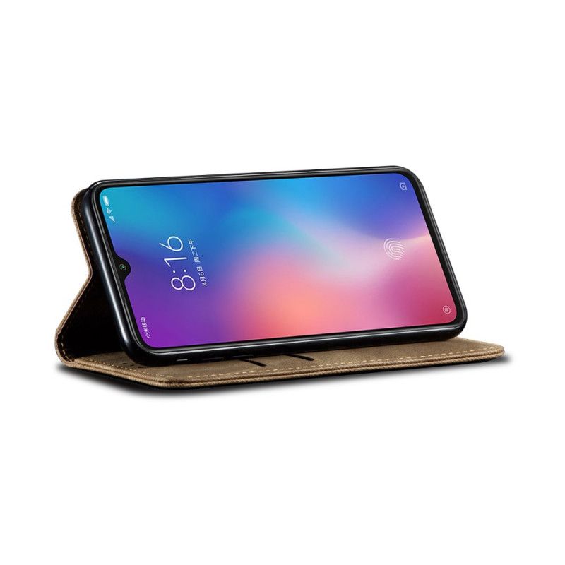 Folio-fodral Xiaomi Mi 9 Brun Jeanstyg