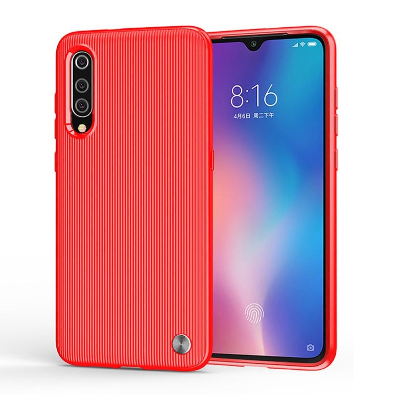 Skal Xiaomi Mi 9 Svart Strukturerad Silikon