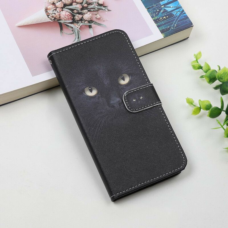 Fodral iPhone 13 Mini Black Strappy Cat Eyes