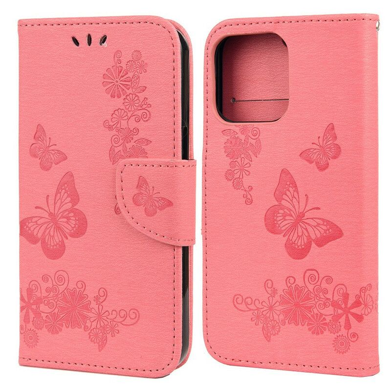 Fodral iPhone 13 Mini Splendid Strap Butterflies