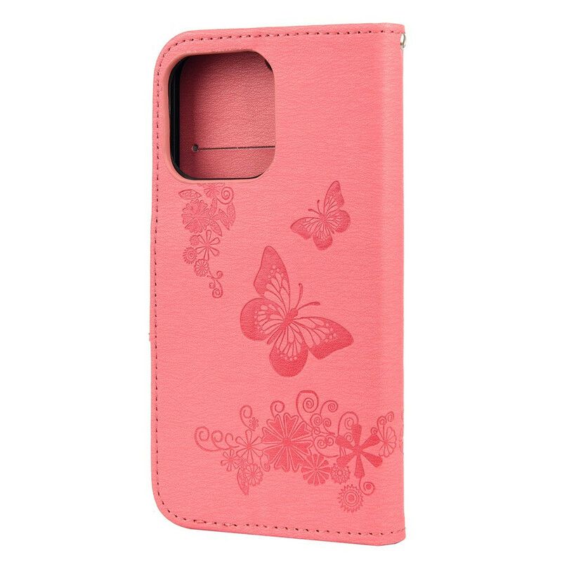 Fodral iPhone 13 Mini Splendid Strap Butterflies