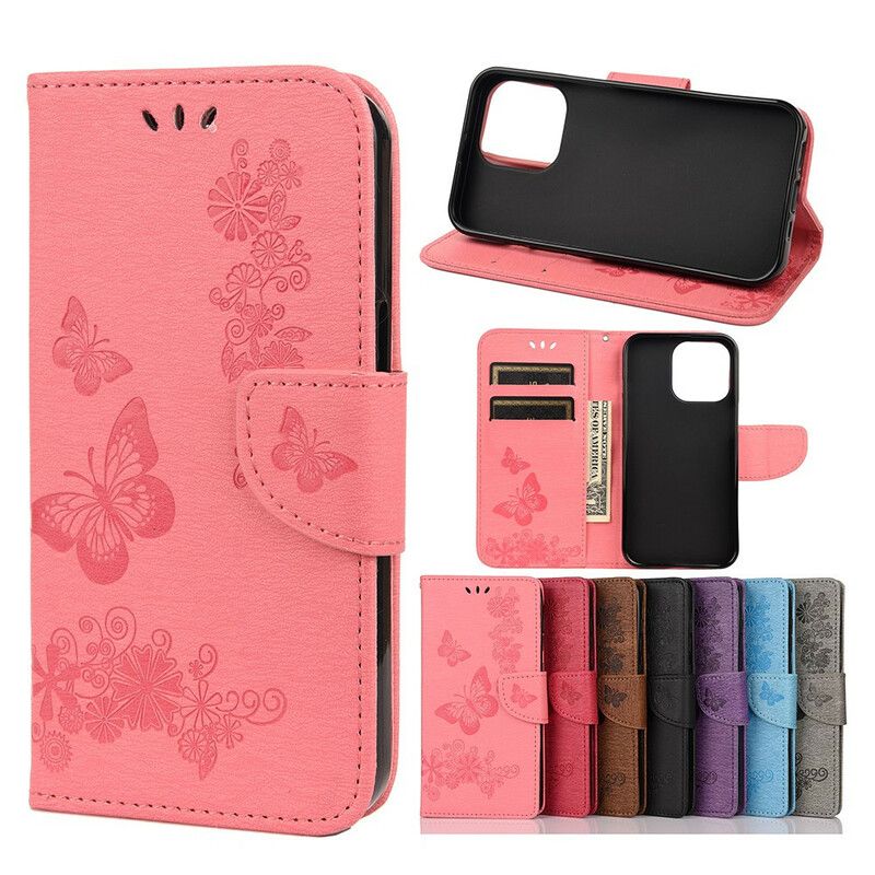 Fodral iPhone 13 Mini Splendid Strap Butterflies