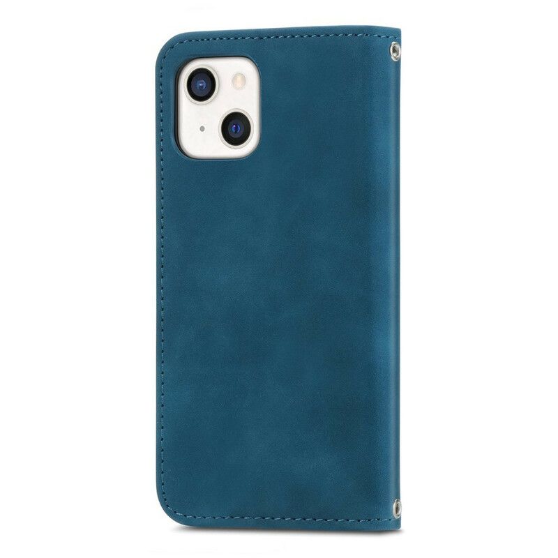 Folio-fodral iPhone 13 Mini Skin-touch