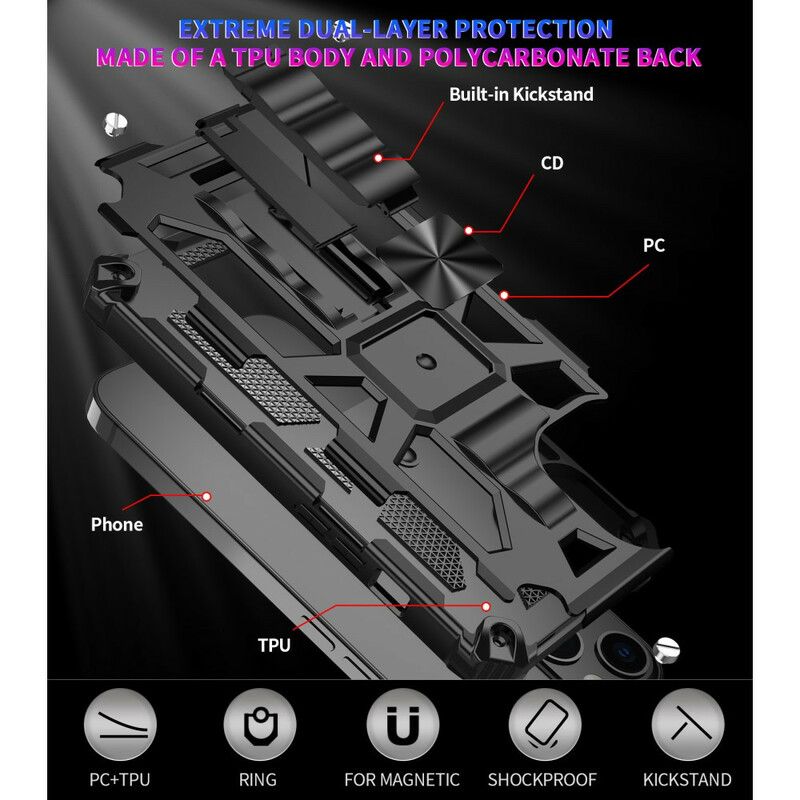 Skal iPhone 13 Mini Avtagbar Resistent Militär