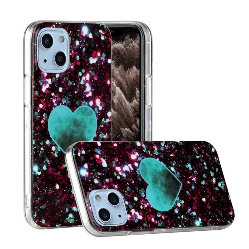 Skal iPhone 13 Mini Glitter Marble