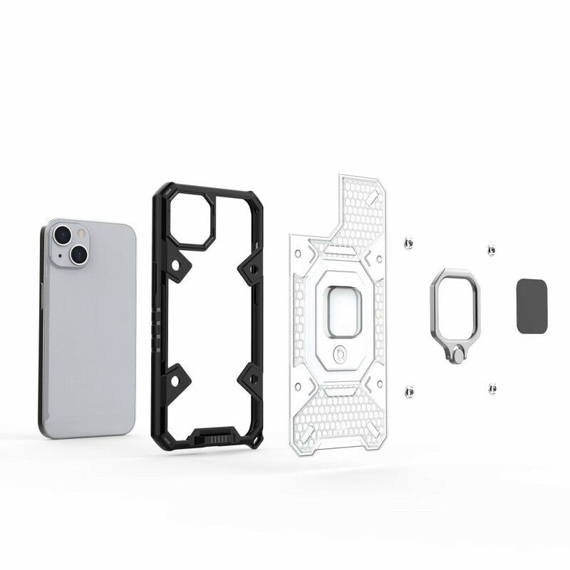 Skal iPhone 13 Mini Telefonfodral Honeycomb Med Ring