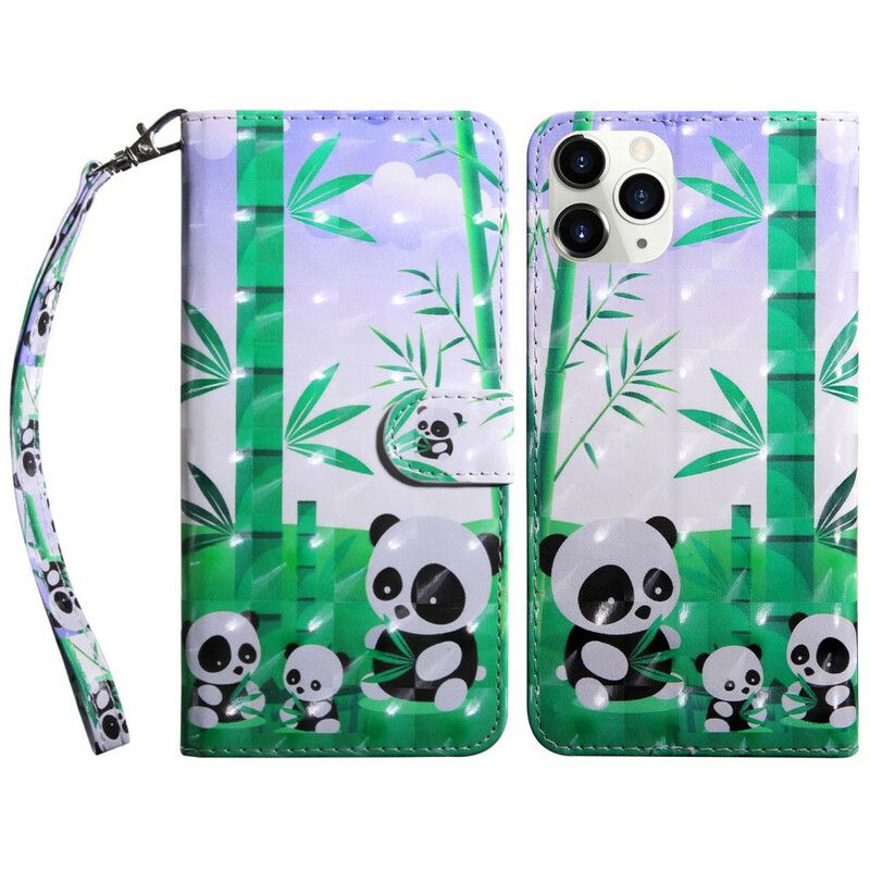 Skyddsfodral iPhone 13 Mini Light Spot Pandas