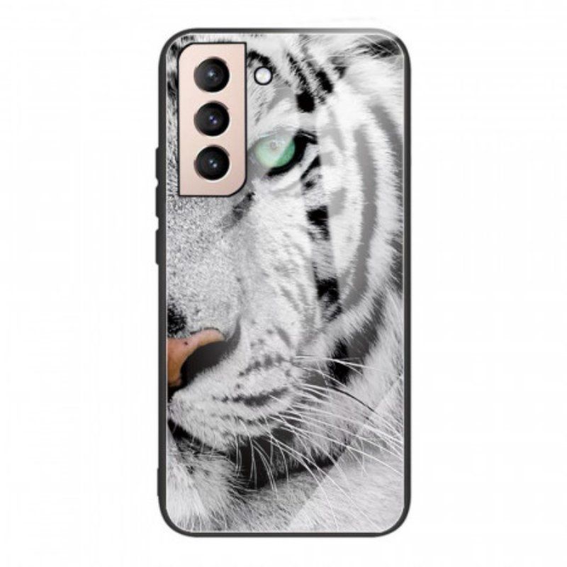 Mobilskal Samsung Galaxy S22 5G Tiger Härdat Glas