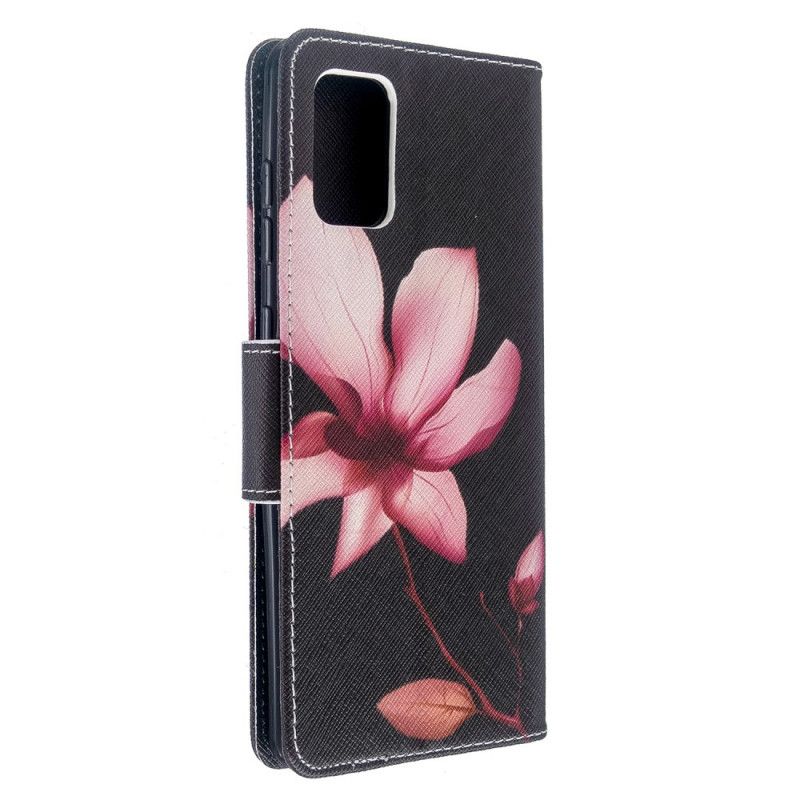 Fodral Samsung Galaxy A71 Rosa Blomma