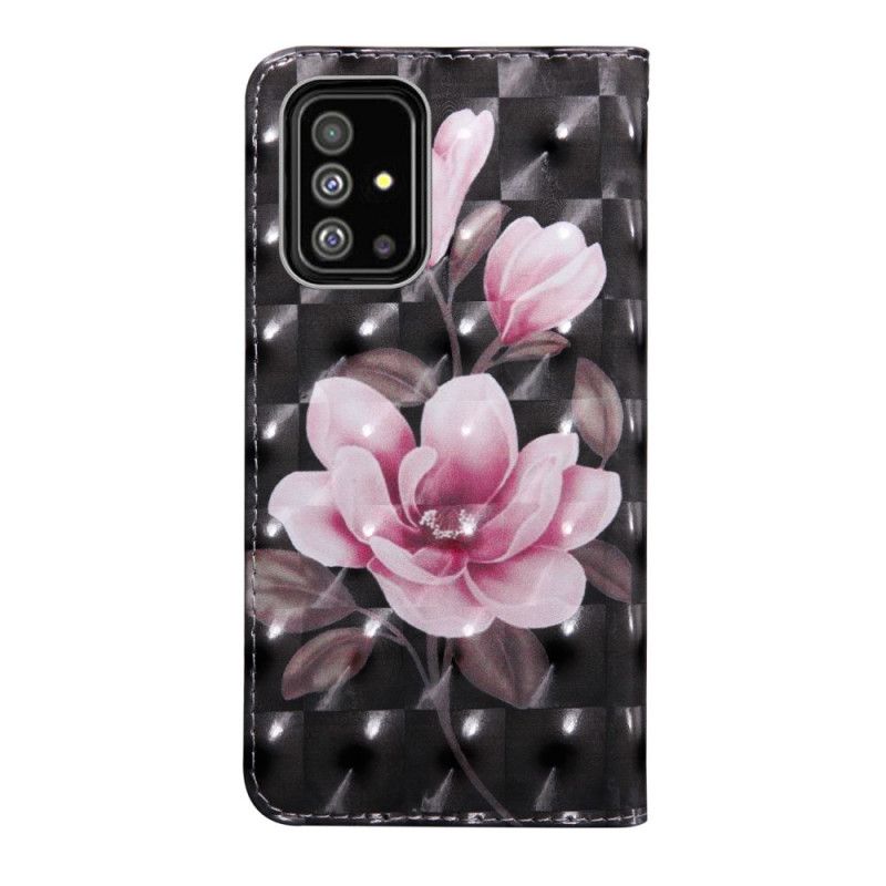 Läderfodral Samsung Galaxy A71 Mobilskal Blommor Blommar