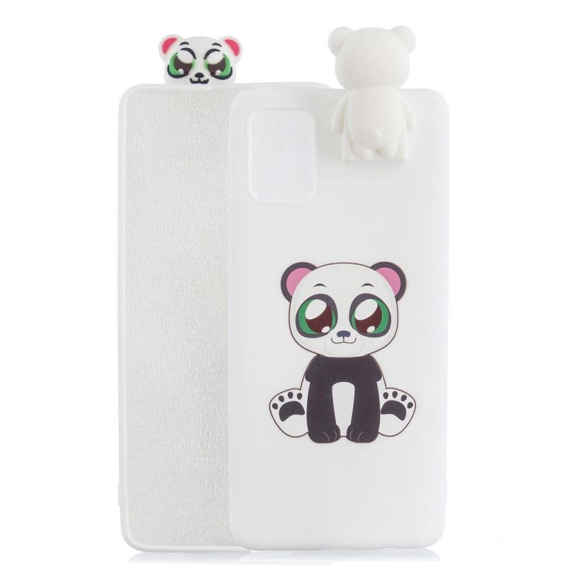 Skal för Samsung Galaxy A71 3D Panda Handsfree-Stöd