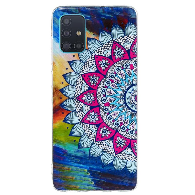 Skal Samsung Galaxy A71 Mobilskal Fluorescerande Mandala