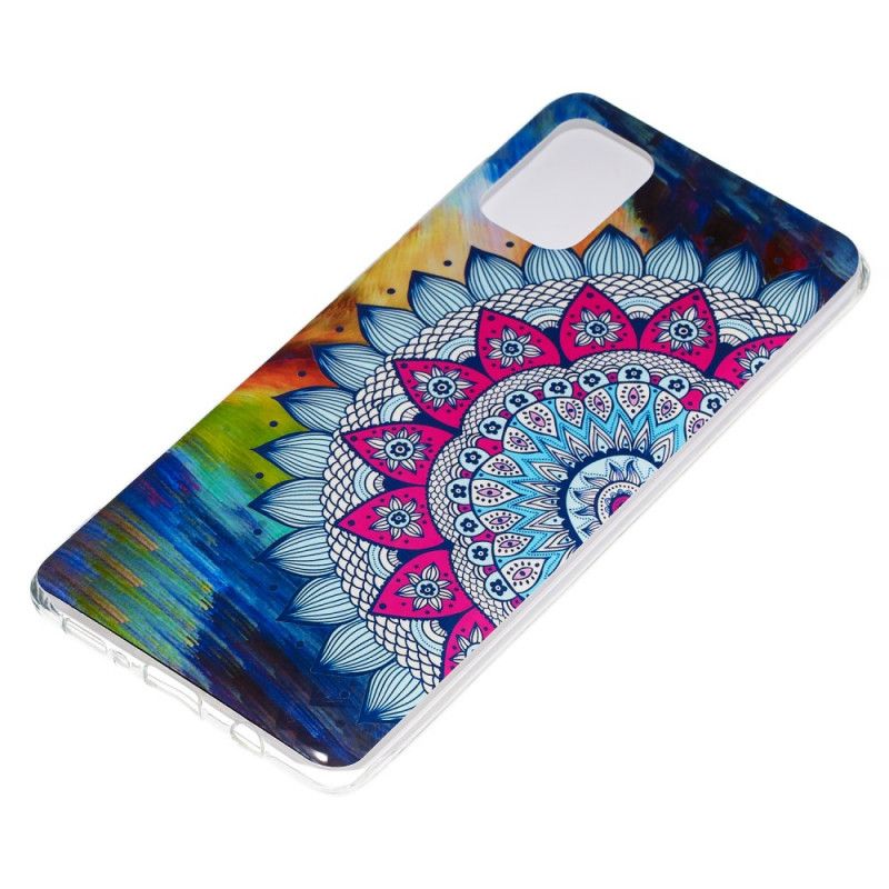 Skal Samsung Galaxy A71 Mobilskal Fluorescerande Mandala