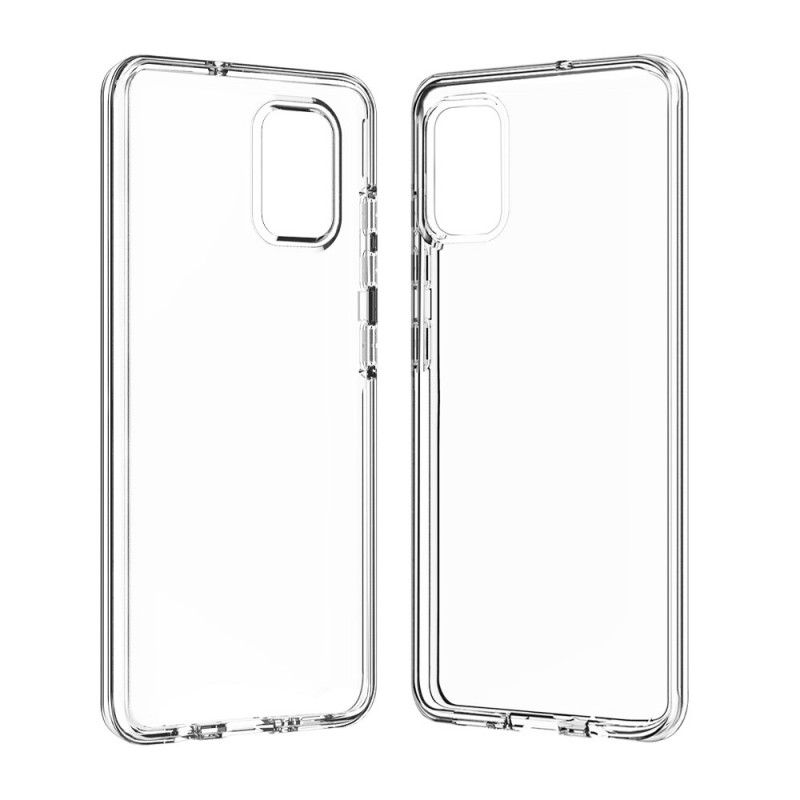 Skal Samsung Galaxy A71 Transparent Framsida