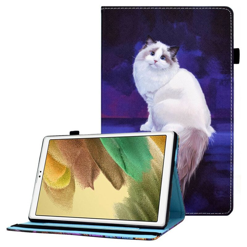 Case Samsung Galaxy Tab A7 Lite Telefonfodral Vit Katt