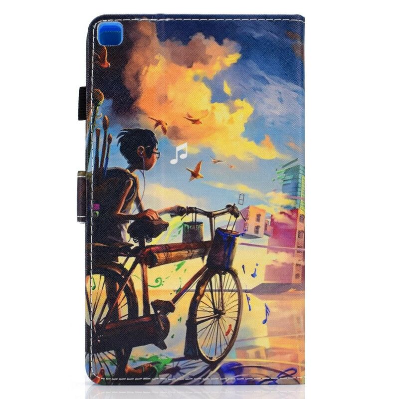 Fodral För Samsung Galaxy Tab A7 Lite Bike Art