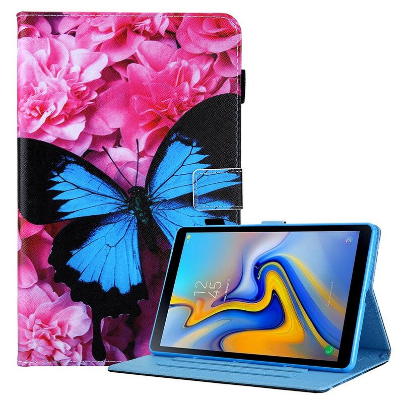 Fodral För Samsung Galaxy Tab A7 Lite Blommig Fjäril
