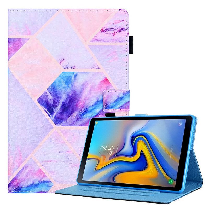 Fodral För Samsung Galaxy Tab A7 Lite Marble Geometry Design