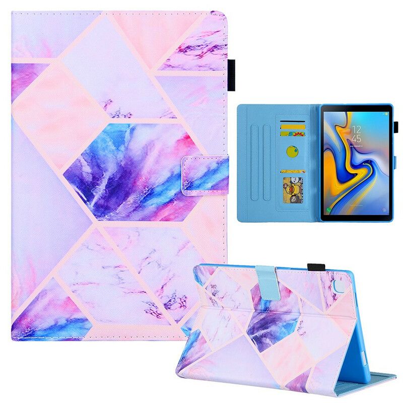 Fodral För Samsung Galaxy Tab A7 Lite Marble Geometry Design