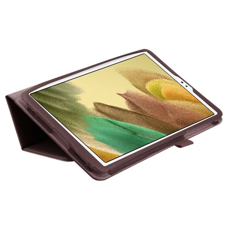 Fodral Samsung Galaxy Tab A7 Lite 2 Litchi Konstläderklaffar