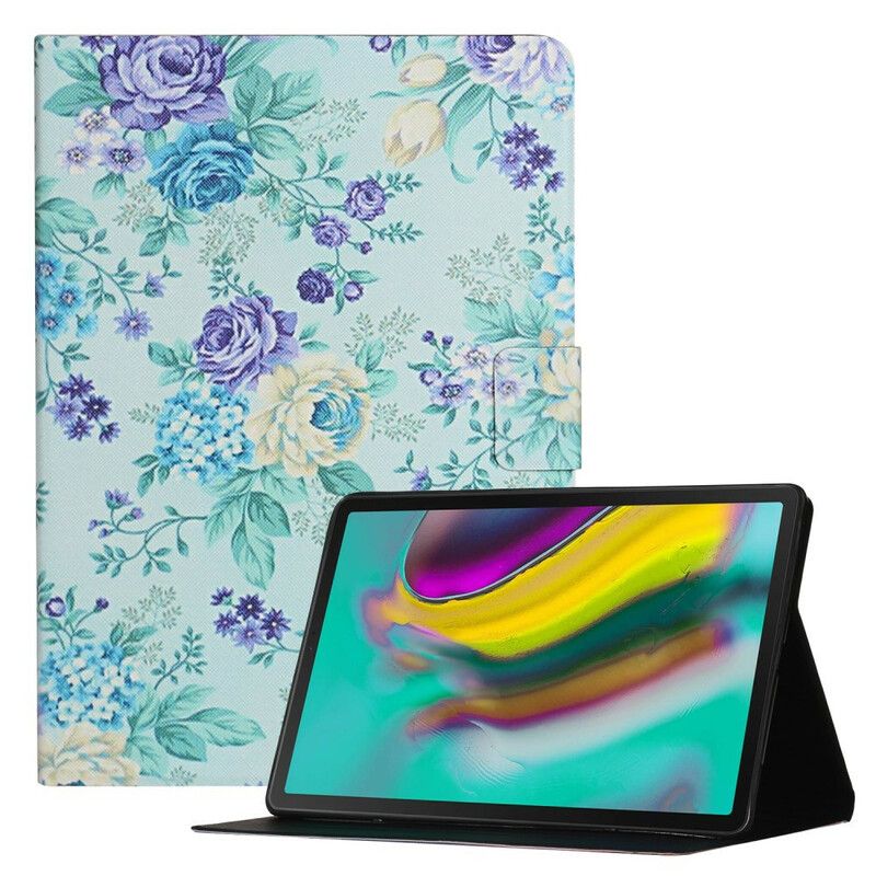 Läderfodral Samsung Galaxy Tab A7 Lite Telefonfodral Blommor Blommor Blommor