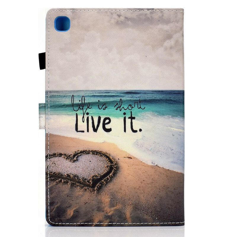 Skyddsfodral Samsung Galaxy Tab A7 Lite Life Is Short Beach