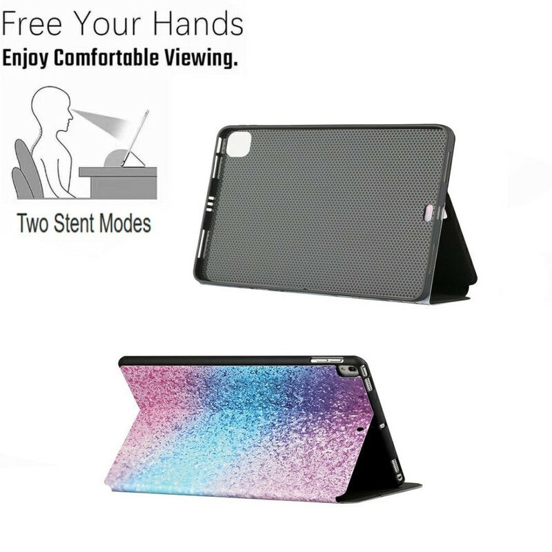 Smart Fodral Samsung Galaxy Tab A7 Lite Two Flap Fantasy Paljetter