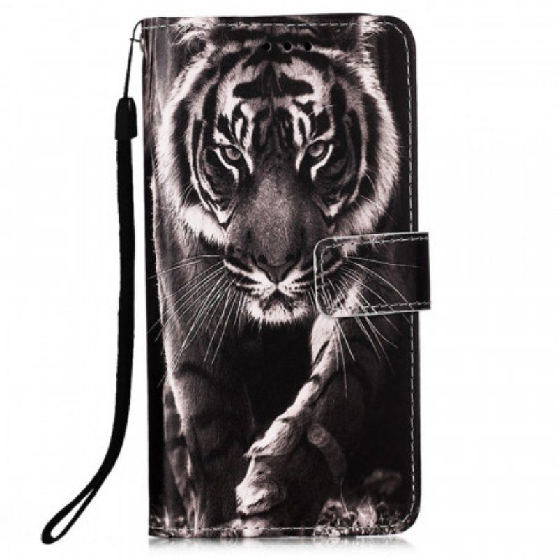 Folio-fodral Samsung Galaxy A53 5G Med Kedjar Strappy Night Tiger