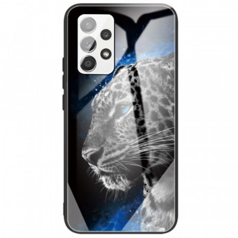 Skal Samsung Galaxy A53 5G Feline Face Härdat Glas