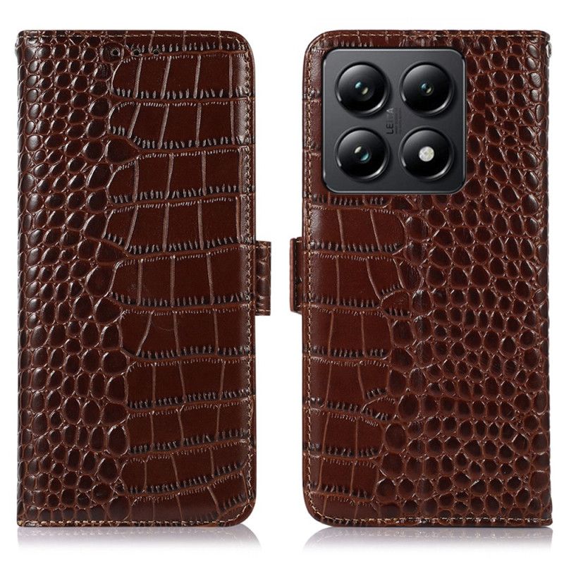 Fodral Xiaomi 14t Pro Crocodile Texture Läder