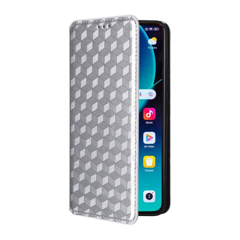 Folio-fodral Xiaomi 14t Pro 3d-kuber