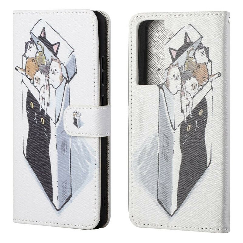 Fodral Samsung Galaxy S21 Fe Frakt Thong Cats