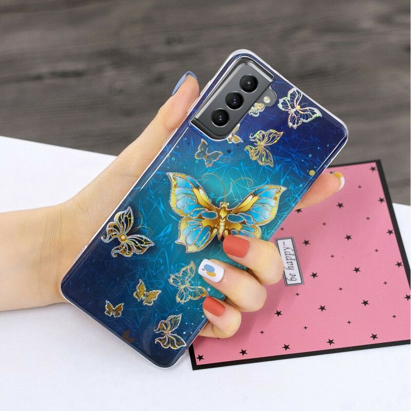 Skal Samsung Galaxy S21 Fe Butterflies Design